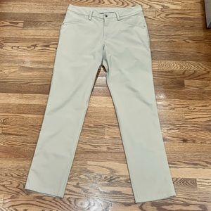 Lululemon ABC Classic Slim Warpstream Pants. Khaki
